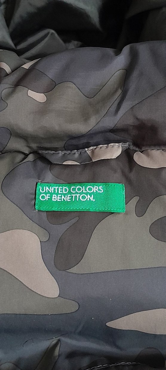Benetton .Kamuflaj yelek. Tertemiz - Görsel 2