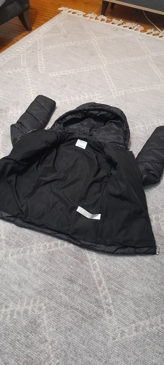 Tertemiz. Çok hafif mont .Koyu siyah - Görsel 2