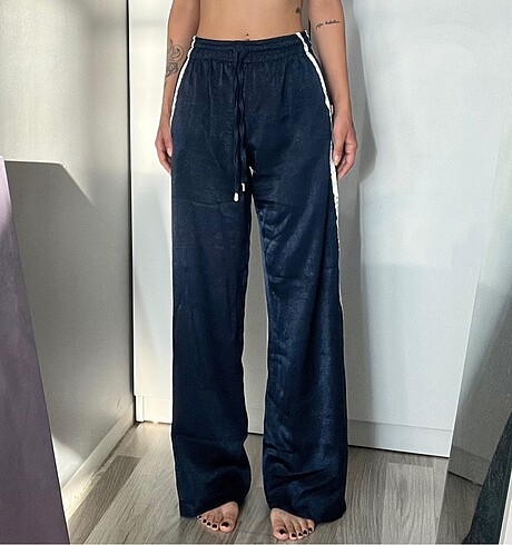 Saten jogger pantolon