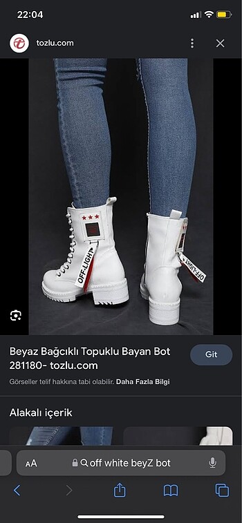 Off-White Kadın bot 