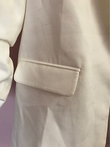 s Beden Blazer ceket beyaz