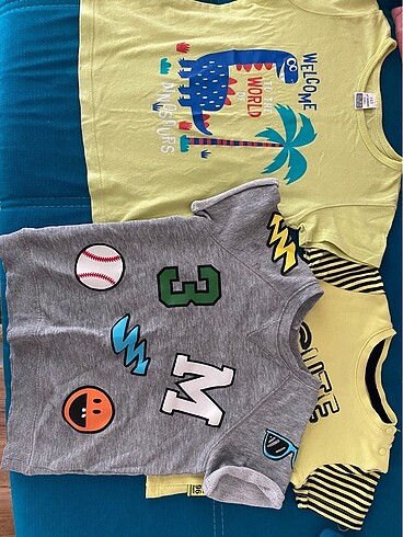 18-24 Ay Beden 3 adet tshirt