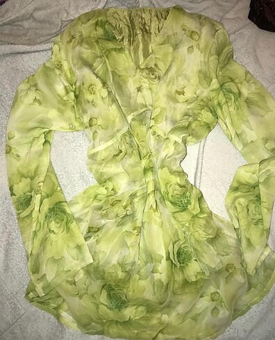 Vintage yeşil bluz