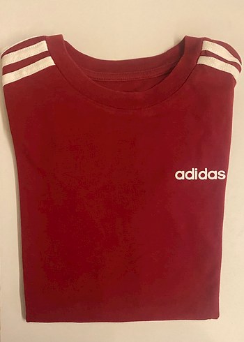 Adidas Bisiklet Yaka Bordo Tisort