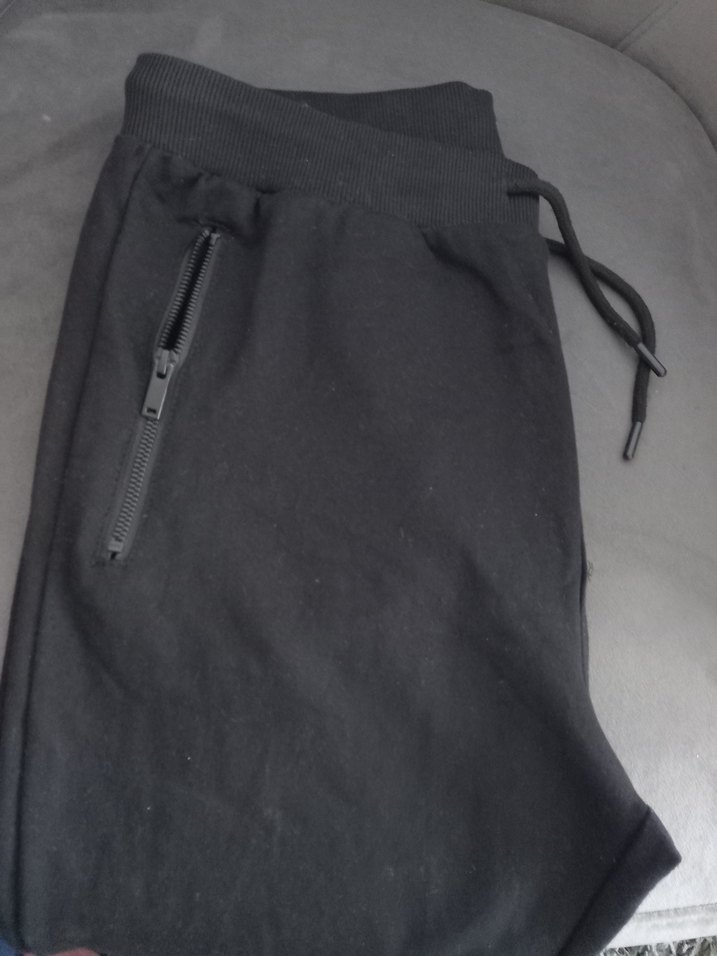 Erkek Siyah Fermuarlı Rahat Kesim Eşofman - Görsel 3