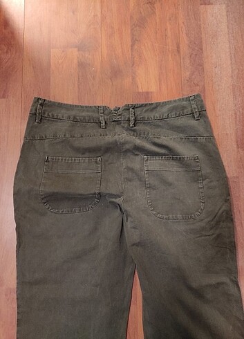 36 Beden haki Renk Bol Paça Pantolon