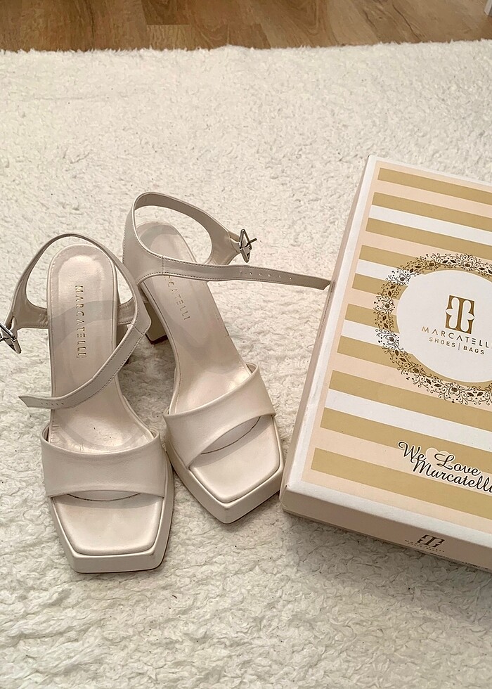 Marcatelli Gelin ayakkabısı platform topuklu - Görsel 3