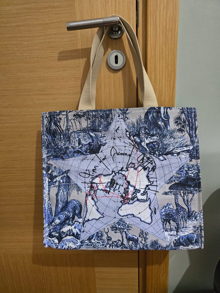 Dior Tote Plaj Hasır Çanta - Görsel 5