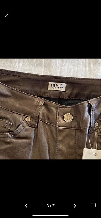 28 Beden Lıu Jo mumlu pantolon