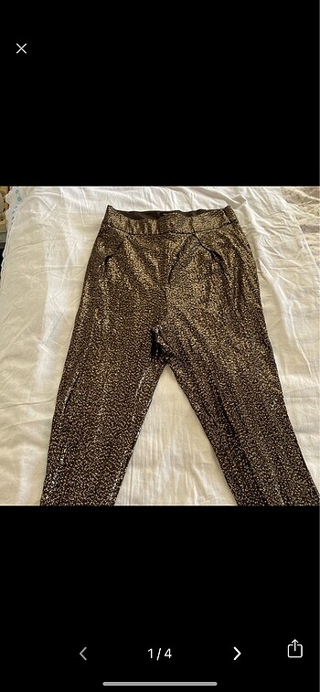 Mango pullu şalvar model pantolon