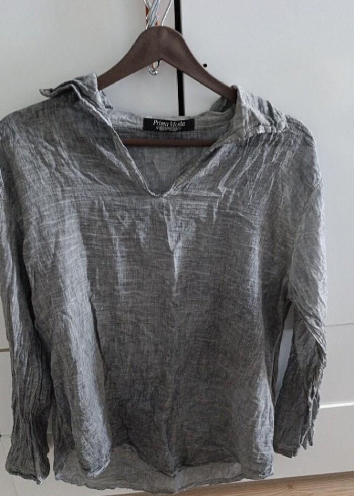 Keten bluz - Görsel 5