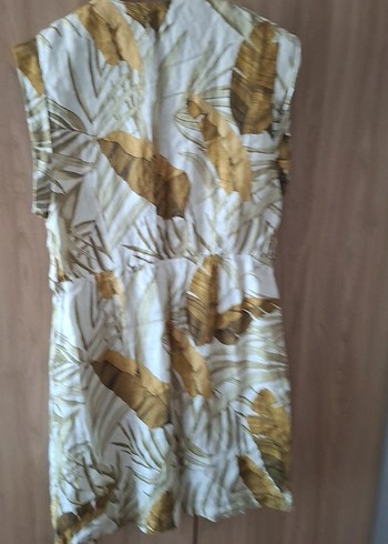 Bej Desenli Bohem Kadın Elbise - Görsel 5