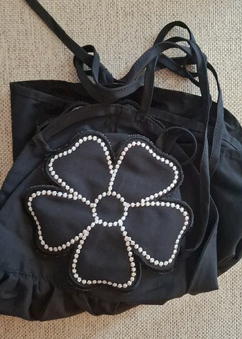 Nakışlı Siyah Mini Büstiyer - Görsel 8