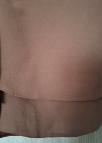 Boncuk Detaylı Kahverengi Straplez Bluz - Görsel 7