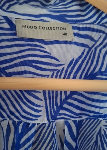 Uzun Mavi Bohem Kadın Kimono - Görsel 5