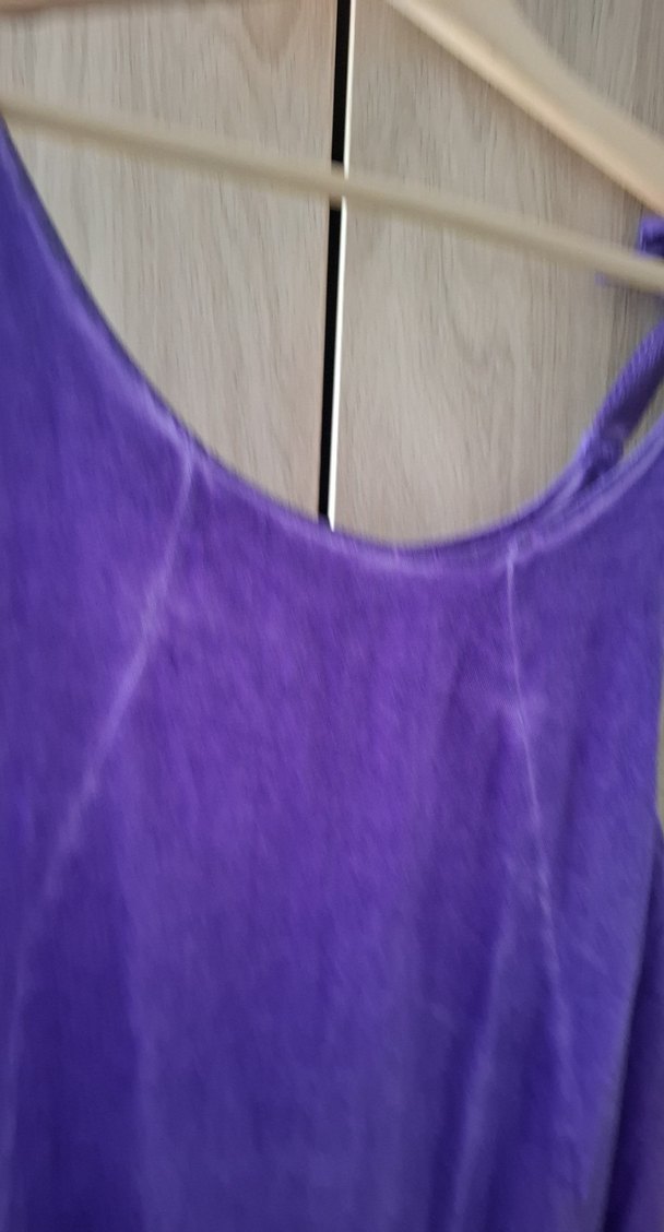 Mor Keten Midi Bohem Elbise - Görsel 4