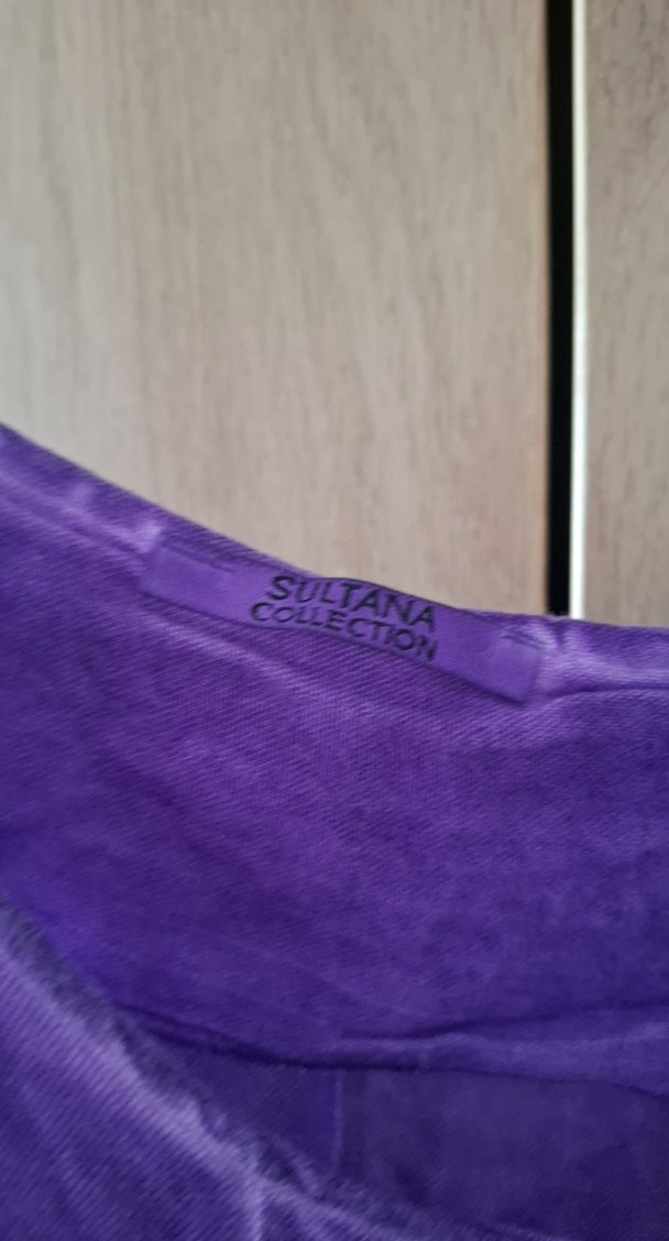 Mor Keten Midi Bohem Elbise - Görsel 5