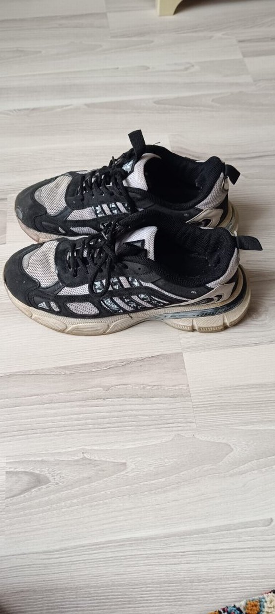 Gri  erkek Adidas Bağcıklı Spor Ayakkabı - Görsel 3