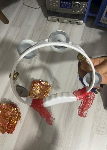 kına hediye paketi halay mendili ve zilli tef - Görsel 3