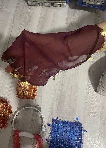 kına hediye paketi halay mendili ve zilli tef - Görsel 2