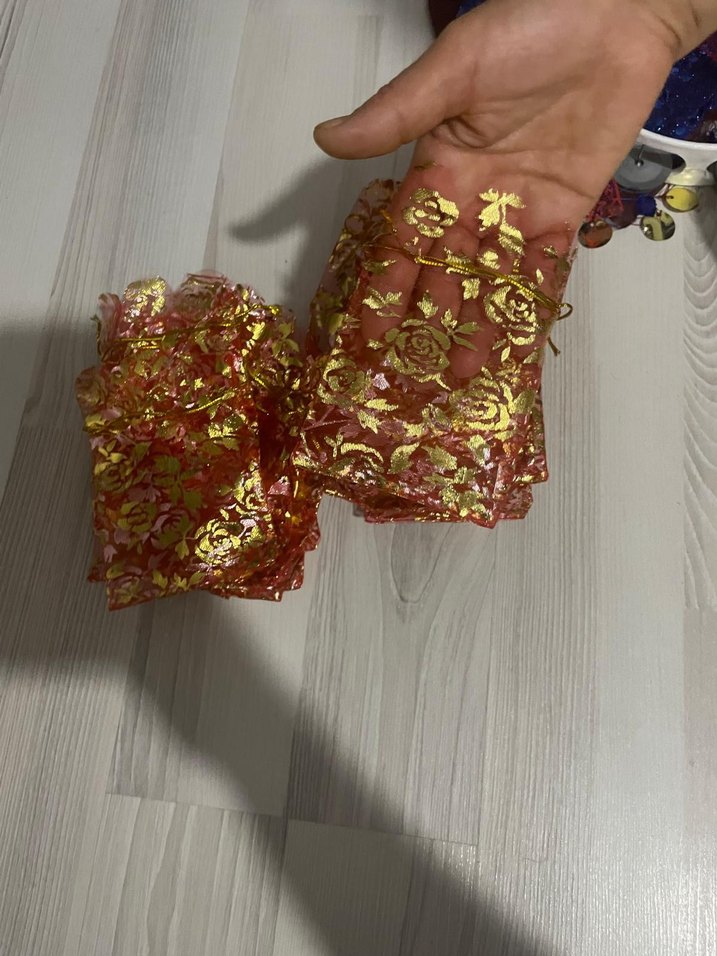 kına hediye paketi  halay mendili  ve zilli tef - Görsel 5