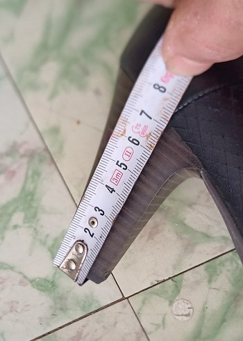 39 Beden Siyah Yılan Desenli Dolgu Topuklu Kadın Ayakkabı