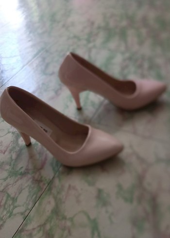 Diğer Pudra Minimalist Stiletto Topuklu Kadın Ayakkabı