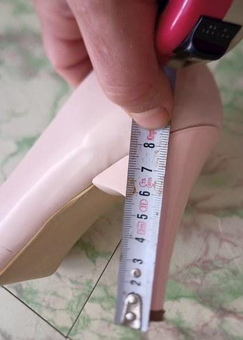 36 Beden ten rengi Renk Pudra Minimalist Stiletto Topuklu Kadın Ayakkabı