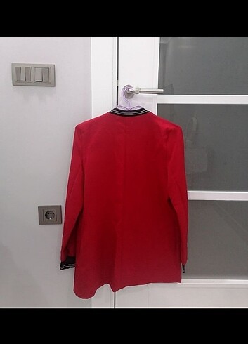 Kırmızı blazer spor ceket 