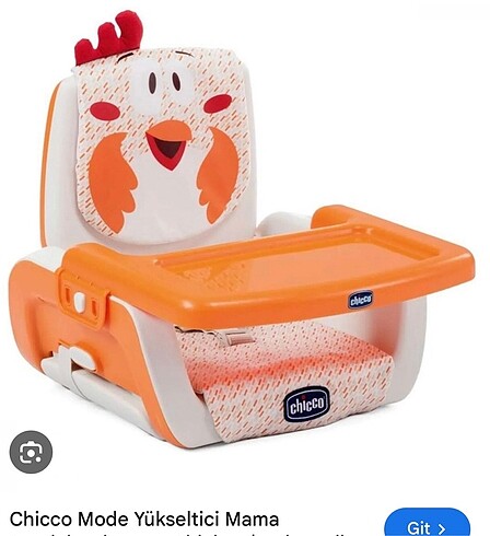 Chicco marka mama sandalyesi yükseltici