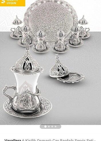 Bakır çay seti 