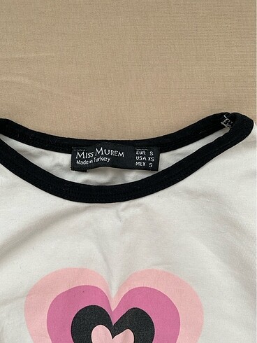 Diğer kap desenli crop top