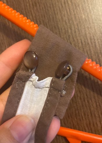 Kiraz Baskılı Kahverengi şort tulum - Görsel 6