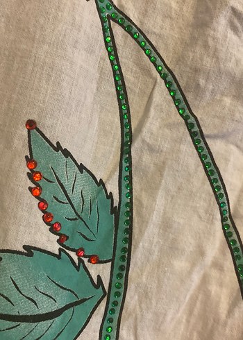 Kiraz Baskılı Kahverengi şort tulum - Görsel 4