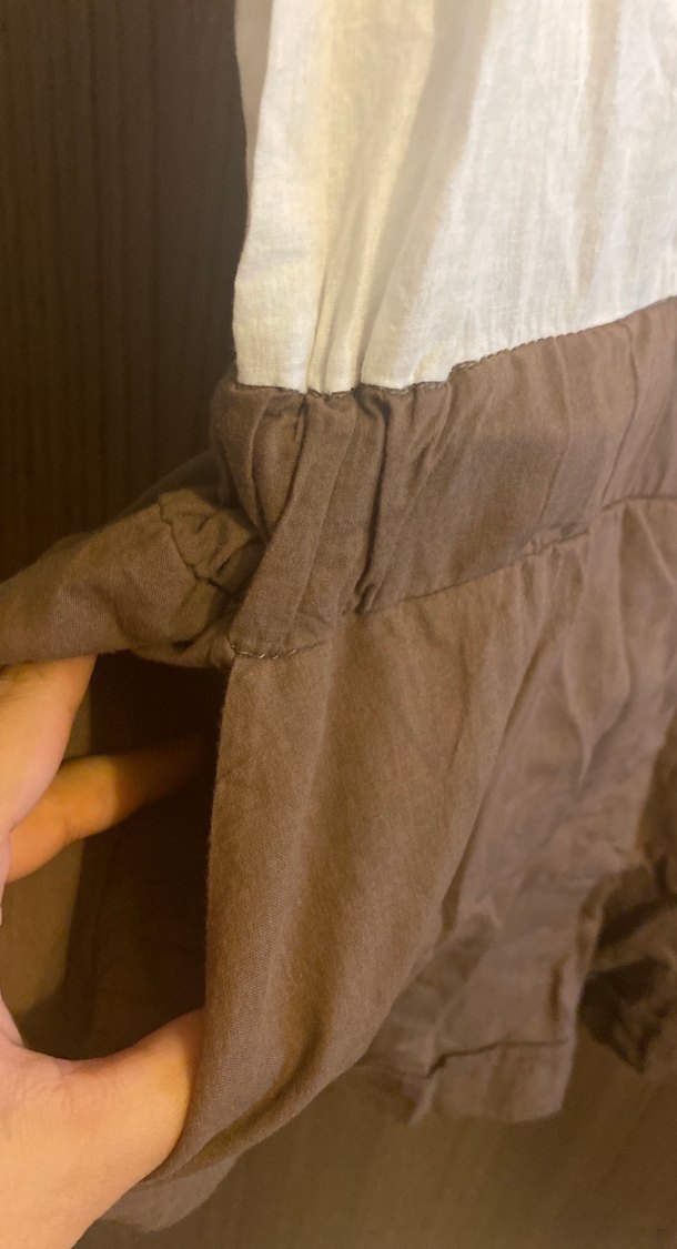 Kiraz Baskılı Kahverengi şort tulum - Görsel 5