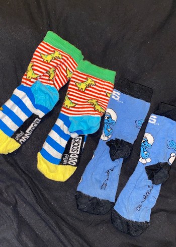 Çocuk Renkli Desenli Çoraplar - Görsel 2