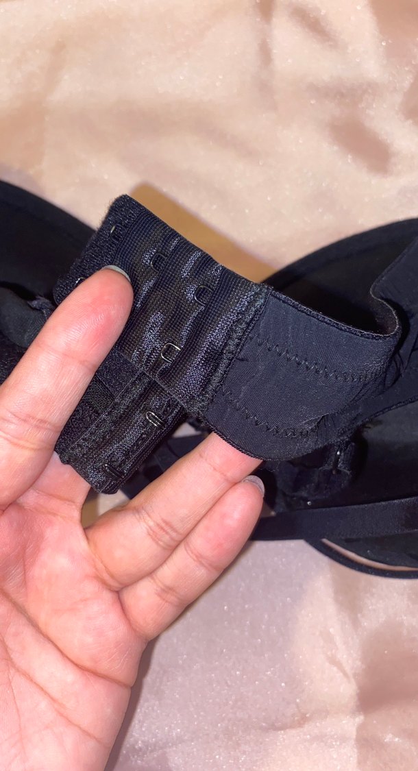 Siyah Zebra Desenli İpli Gotik Sütyen - Görsel 4