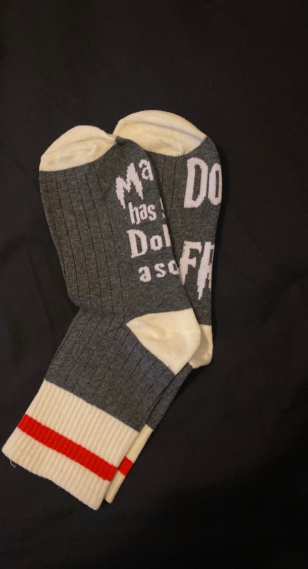 Harry Potter Gri Desenli  Çorap - Görsel 2