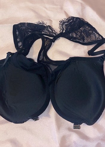 Siyah kadife Dantelli  Sütyen - Görsel 7