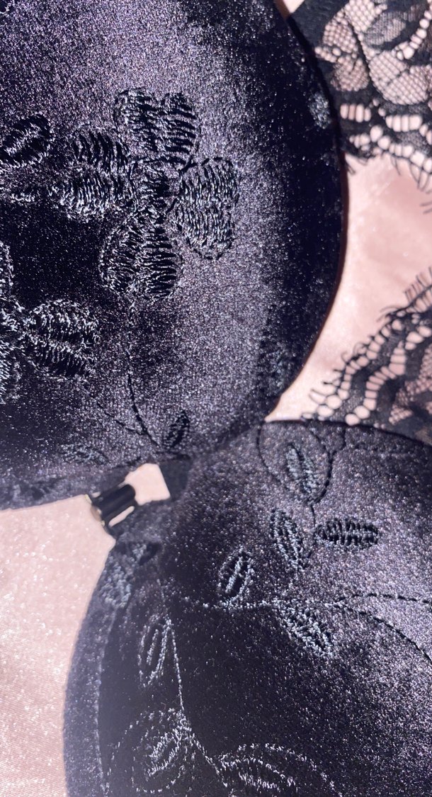 Siyah kadife Dantelli  Sütyen - Görsel 5