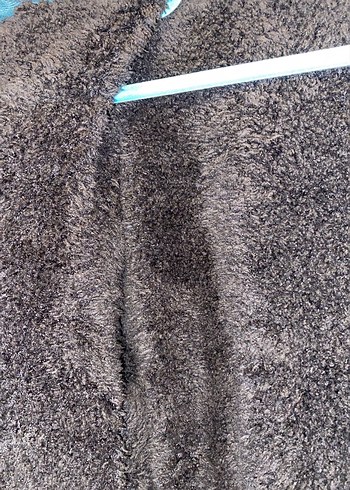 Düğmeli, Uzun Kollu Kareli Kürklü Gömlek Mont - Görsel 5