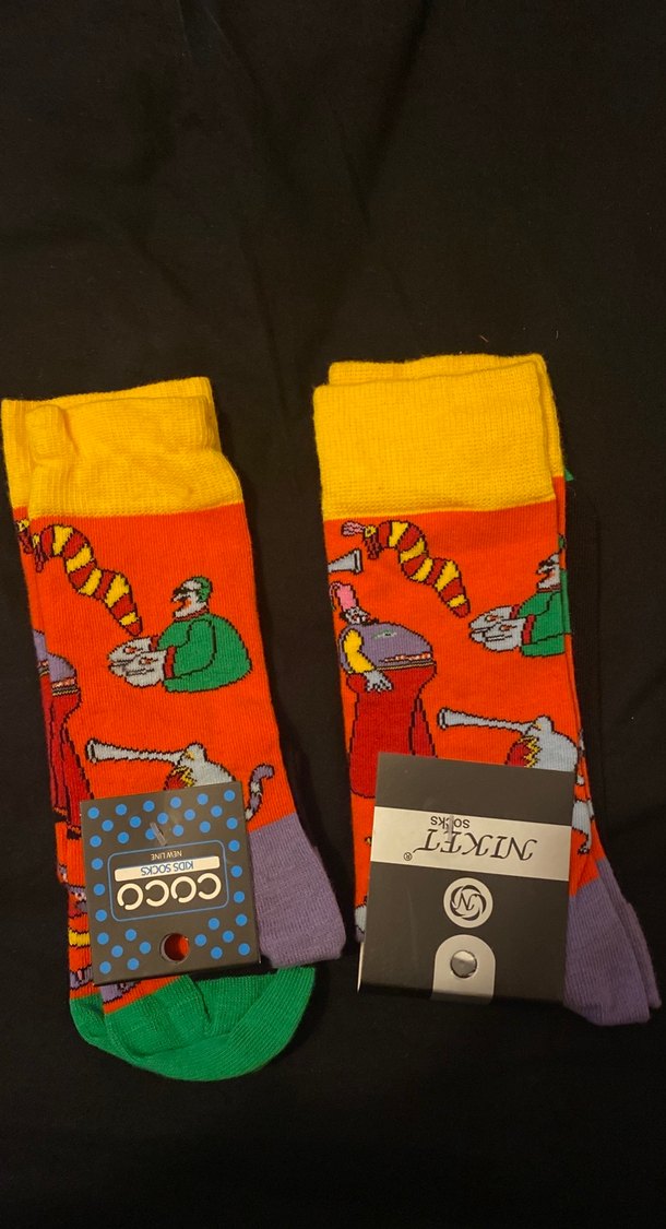 Renkli Baskılı çift Çorapları NIKET - Görsel 3