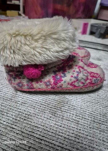 Accesorize Desenli Pembe Örgü Kız Çocuk Ev Botu - Görsel 7