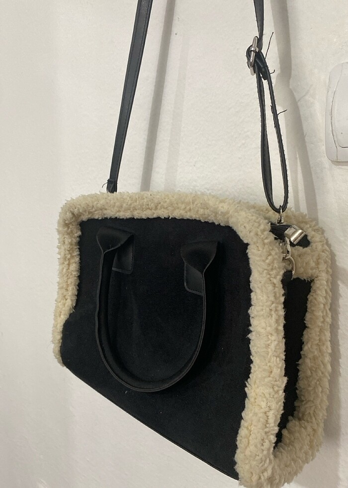 Kürk detaylı çanta - Görsel 2