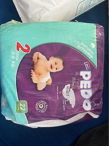 2 Beden: 3-6 kg Beden Renk Bebek bezi