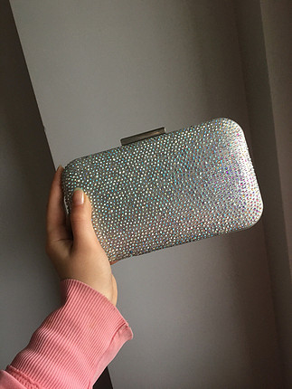 Taşlı Abiye Çanta Mango Clutch / Portföy %20 İndirimli - Gardrops