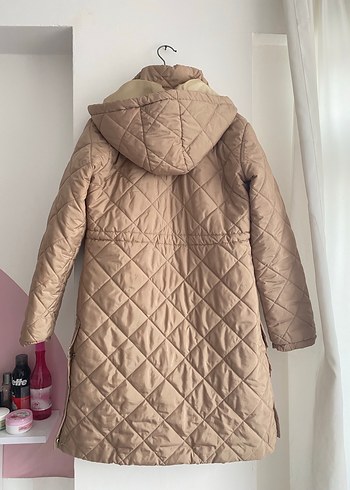 Bej Kapitone Kadın Günlük Ceket - Görsel 8