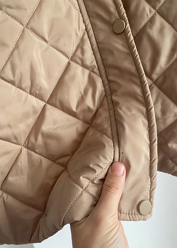 Bej Kapitone Kadın Günlük Ceket - Görsel 10