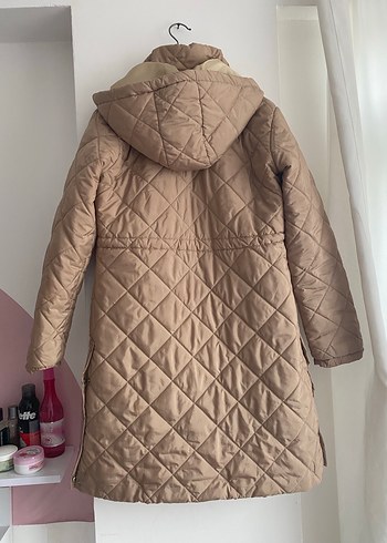 Bej Kapitone Kadın Günlük Ceket - Görsel 9