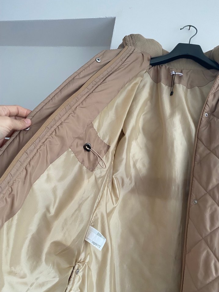 Bej Kapitone Kadın Günlük Ceket - Görsel 4